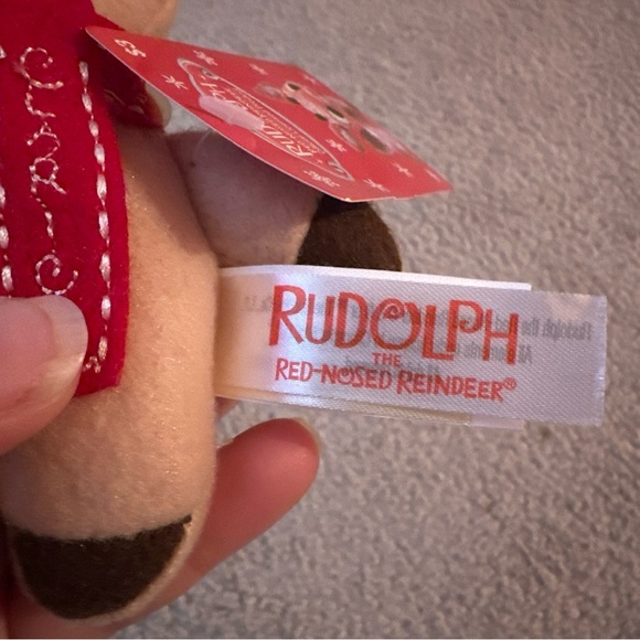 🧣DanDee Rudolph the Red-Nosed Reindeer Clarice Plush Christmas Ornament NWT! - Picture 5 of 6